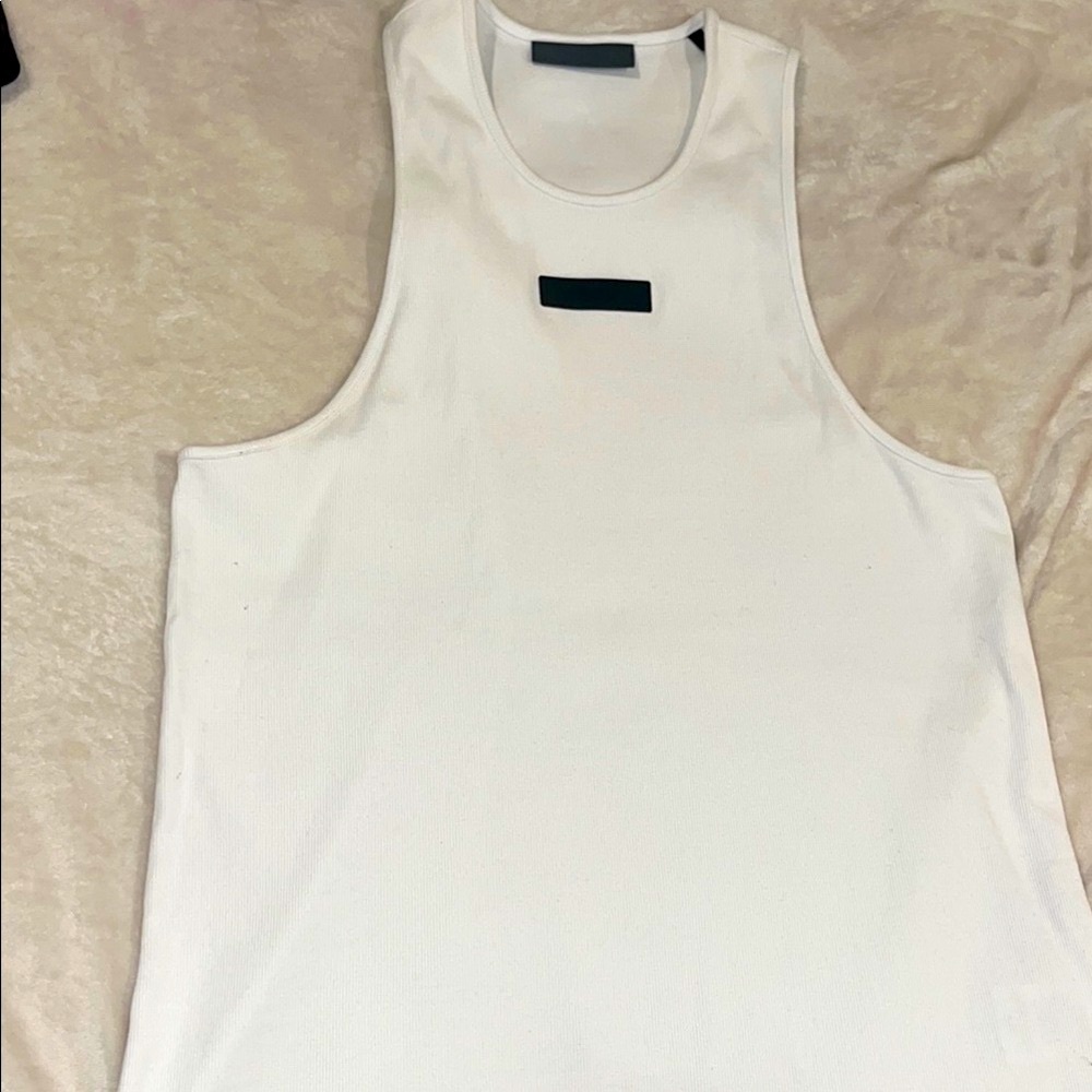 Essentials White Tank Top - Picture 2 of 5